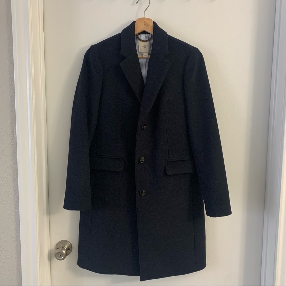 J. Crew Women Dark Navy Trench Coat